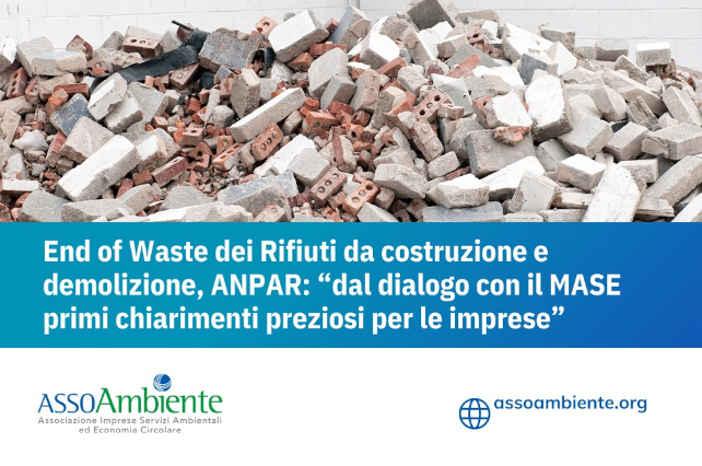 end of waste Rifiuti da costruzione e demolizione