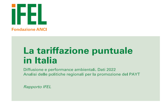 terzo rapporto ifel sulla tariffazione