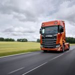 logistica sinisi ritira il primo Scania V8 Fire d’Italia